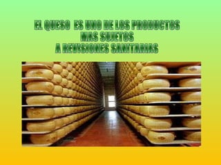 EL QUESO  ES UNO DE LOS PRODUCTOS  MAS SUJETOS  A REVISIONES SANITARIAS  