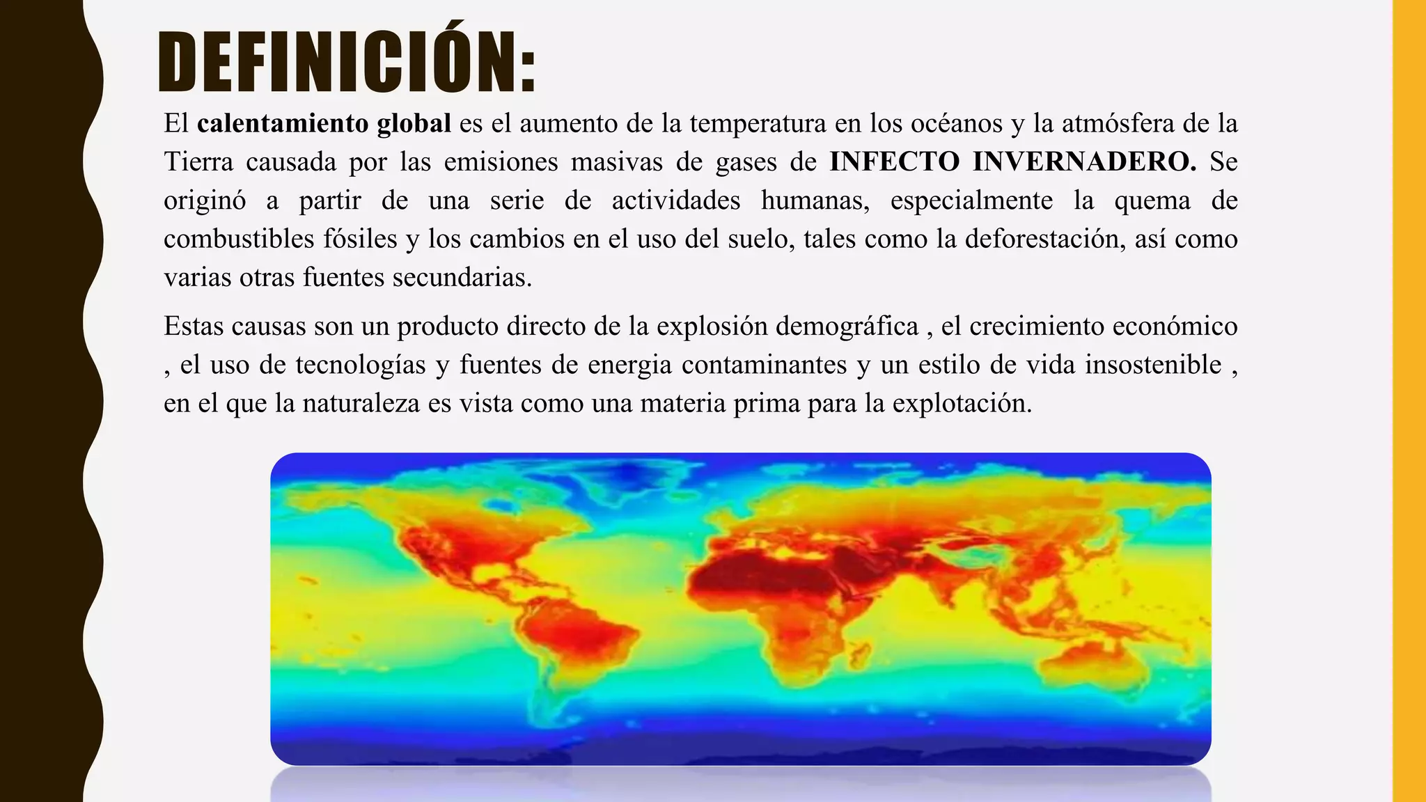 El calentamiento global | PPTX