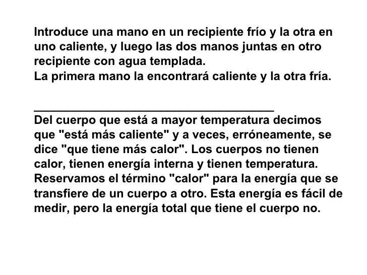El Calor Y La Temperatura 1