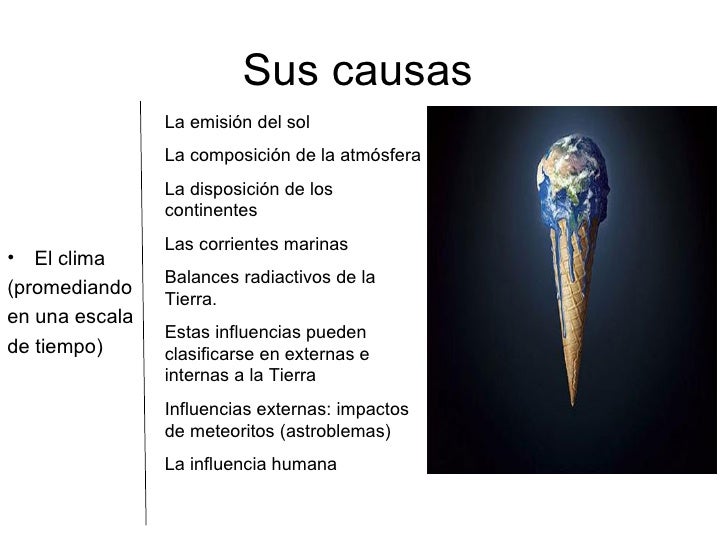 El Cambio Climatico Y Sus Causas