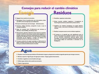 El cambio climático