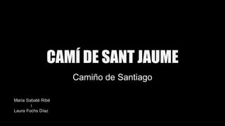 CAMÍ DE SANT JAUME
Camiño de Santiago
Maria Sabaté Ribé
i
Laura Fochs Díaz
 