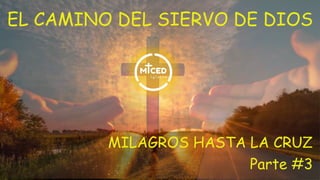 EL CAMINO DEL SIERVO DE DIOS
MILAGROS HASTA LA CRUZ
Parte #3
 
