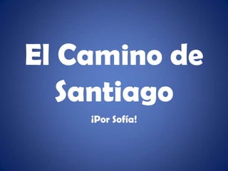El Camino de Santiago ¡Por Sofía!  