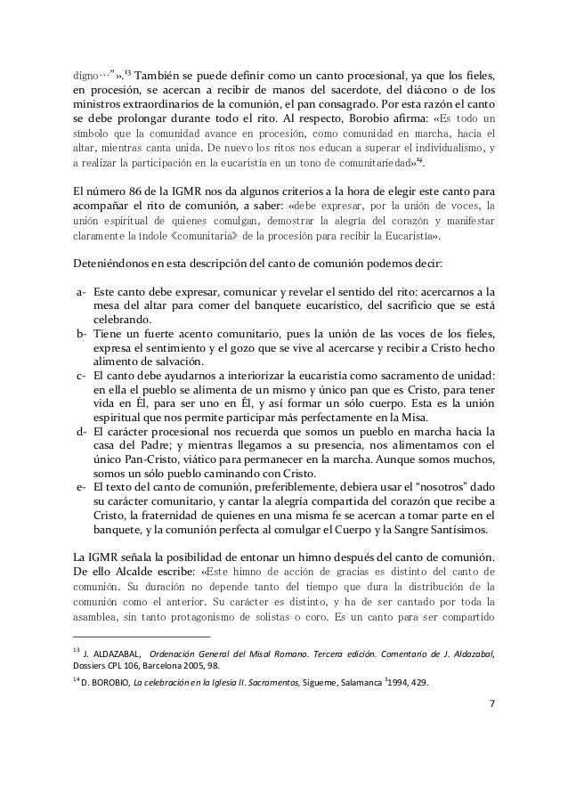 El Canto De La Comunion el canto de la comunion