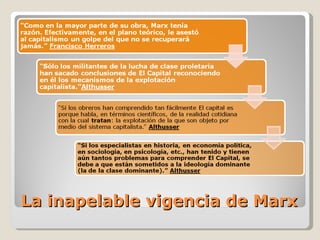 La inapelable vigencia de Marx 