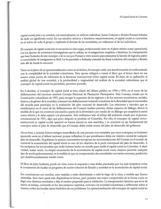 El capital social de Colombia