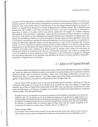 El capital social de Colombia