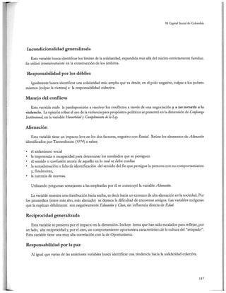 El capital social de Colombia