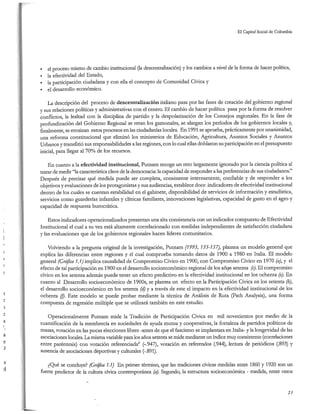 El capital social de Colombia