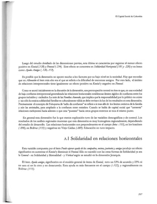 El capital social de Colombia