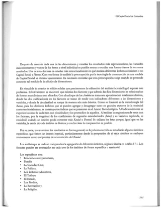 El capital social de Colombia