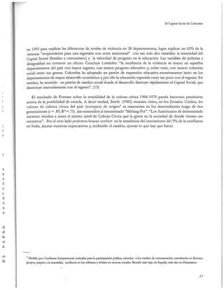 El capital social de Colombia