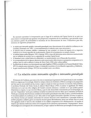 El capital social de Colombia