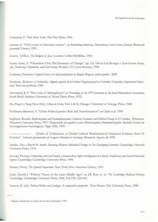 El capital social de Colombia