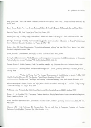 El capital social de Colombia