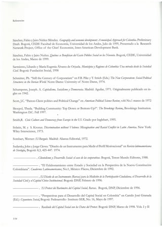 El capital social de Colombia