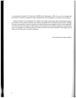 El capital social de Colombia