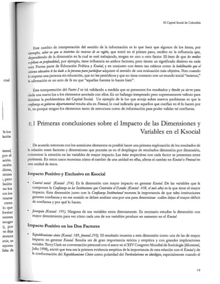 El capital social de Colombia