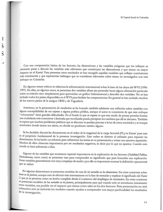 El capital social de Colombia