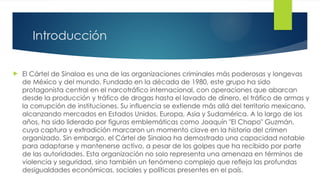 EL CARTEL DE SINALOA.pptx narcotrafico en mexico | PPTX