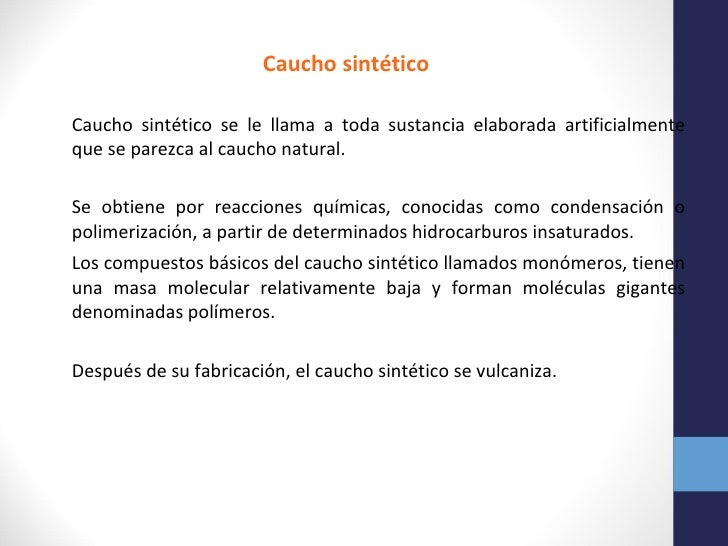 El caucho