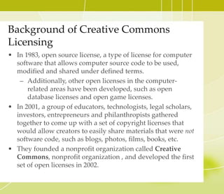 General Benefits of using OER
14
 Learning effectiveness
 Better quality or more recent material
 Access
 Wider variety of learning materials
 There are 750 free online courses from leading
universities that are open to the public
 Enhances opportunities for learning
 Informed decisions as to content and class
preparation
 Scale
 Cost effective
 Adaptability for individual colleges and
instructors
 