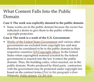 CC Licensed Textbook
1. Go to http://open4us.org/find-oer/.
2. Find the category that is most suitable for your needs.
For an open textbook, choose Open Textbook Search.
3. Choose a search tool. Let’s choose Open Stax College for
now.
4. Click OUR BOOKS.
5. Browse the books.
6. Let’s choose a textbook. Download or view the content.
7. Make sure to always check the license information.
Try repositories that provide open textbooks (Check
under Open Textbook Search at http://open4us.org/find-
oer/). You may find the repositories that meet your needs
best.
 