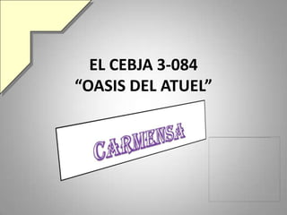 EL CEBJA 3-084
“OASIS DEL ATUEL”
 