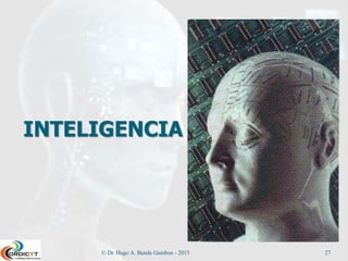 INTELIGENCIA
© Dr. Hugo A. Banda Gamboa - 2015 27
 
