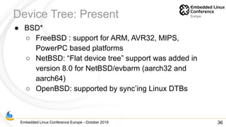 ELC-E 2019 Device tree, past, present, future | PDF