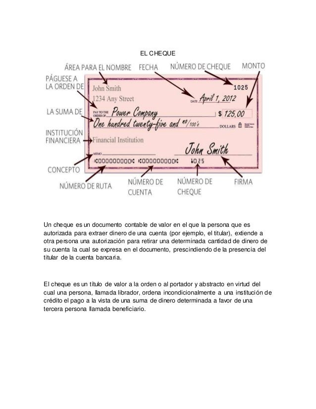 El cheque