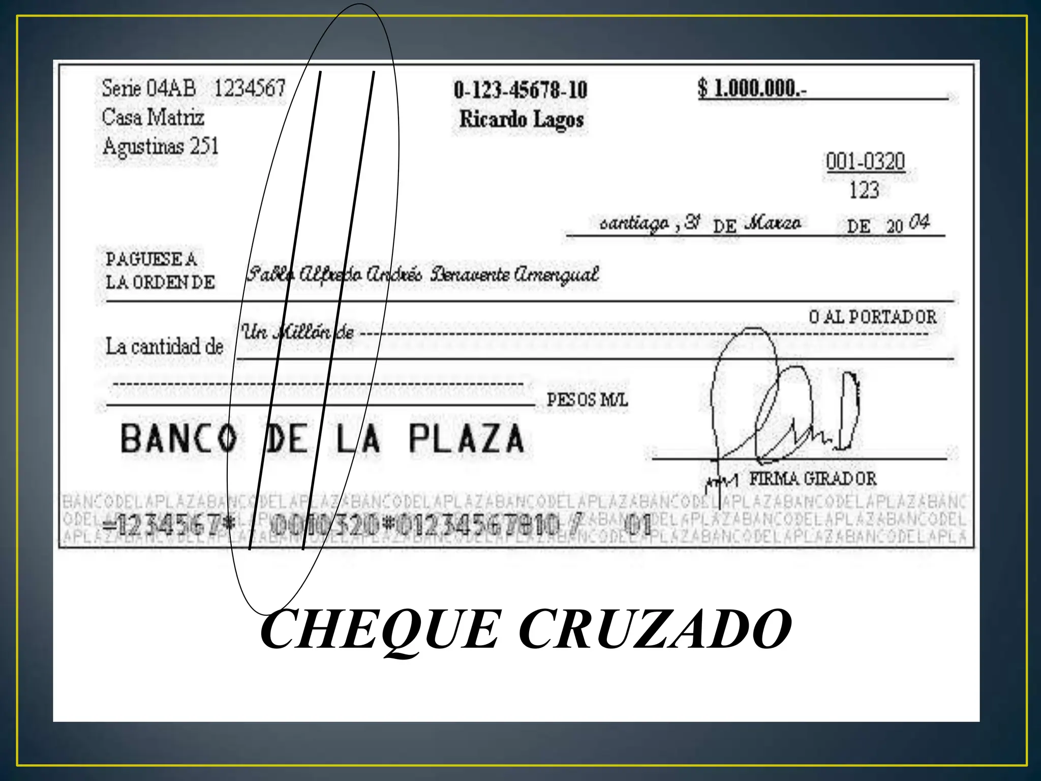 El Cheque sus disposiciones legales segun ley de cheques | PPT