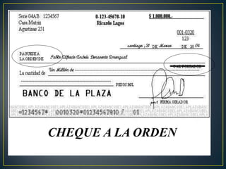 El Cheque sus disposiciones legales segun ley de cheques | PPT