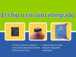 El chip o circuito integrado