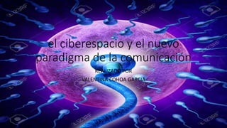 el ciberespacio y el nuevo
paradigma de la comunicación
REALIZADO POR
VALENTINA COHOA GARCIA
 
