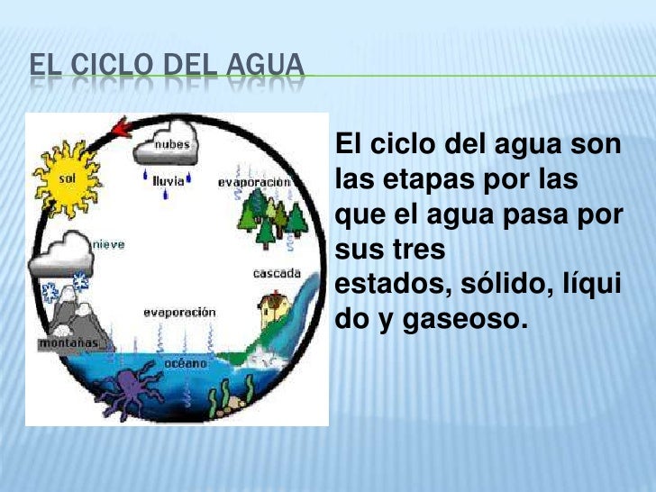 El ciclo del agua