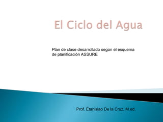 Plan de clase desarrollado según el esquema
de planificación ASSURE
Prof. Etanislao De la Cruz, M.ed.
 