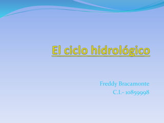 Freddy Bracamonte 
C.I.- 10859998 
 