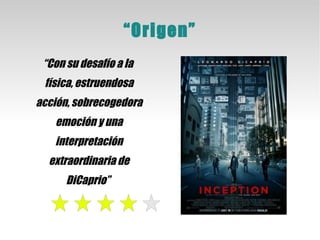 “ Los Ojos De Julia” "Psychothriller con ecos de Alfred Hitchcock y del Michael Powell de 'El Fotógrafo del Pánico', un ejercicio de género de impecable confección” 