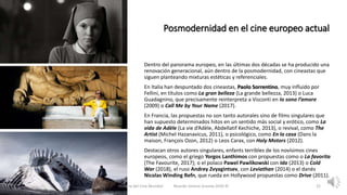 El cine de la posmodernidad. Ricardo Jimeno Aranda | PPTX