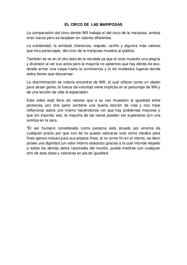 El circo de las mariposas