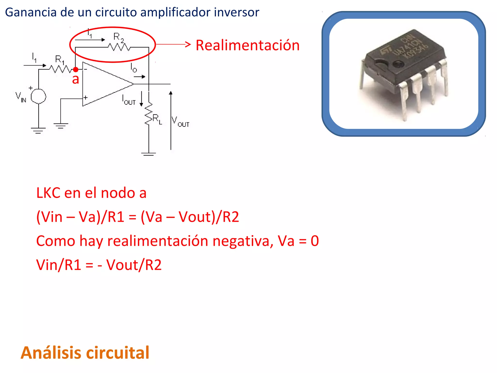 El circuito amplificador inversor | PPT