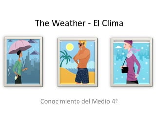 The Weather - El Clima Conocimiento del Medio 4º 