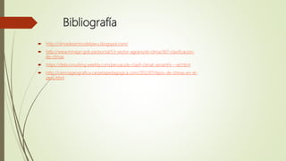 Bibliografía
 http://climadeserticodelperu.blogspot.com/
 http://www.minagri.gob.pe/portal/53-sector-agrario/el-clima/367-clasificacion-
de-climas
 https://debconsulting.weebly.com/peruacute-clasif-climat-senamhi---wt.html
 http://cienciageografica.carpetapedagogica.com/2012/07/tipos-de-climas-en-el-
peru.html
 