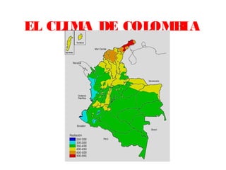 EL CLIMA DE COLOMBIA
 