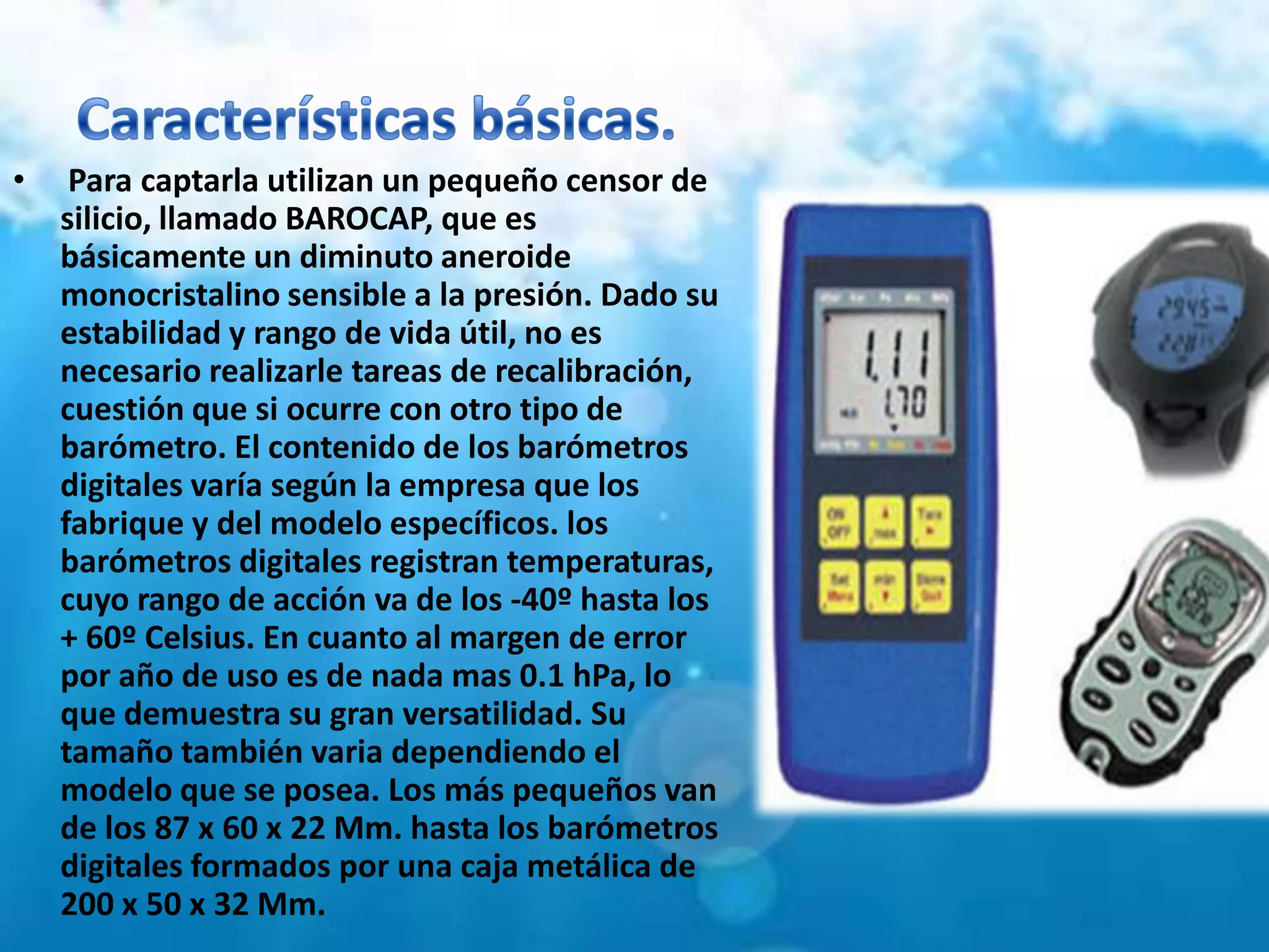 INSTRUMENTOS PARA MEDIR EL CLIMA Y LA HUMEDAD | PPTX