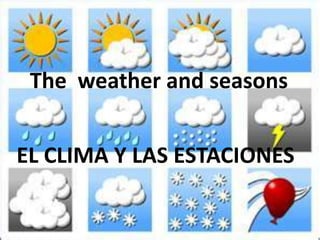 The weather and seasons
EL CLIMA Y LAS ESTACIONES
 