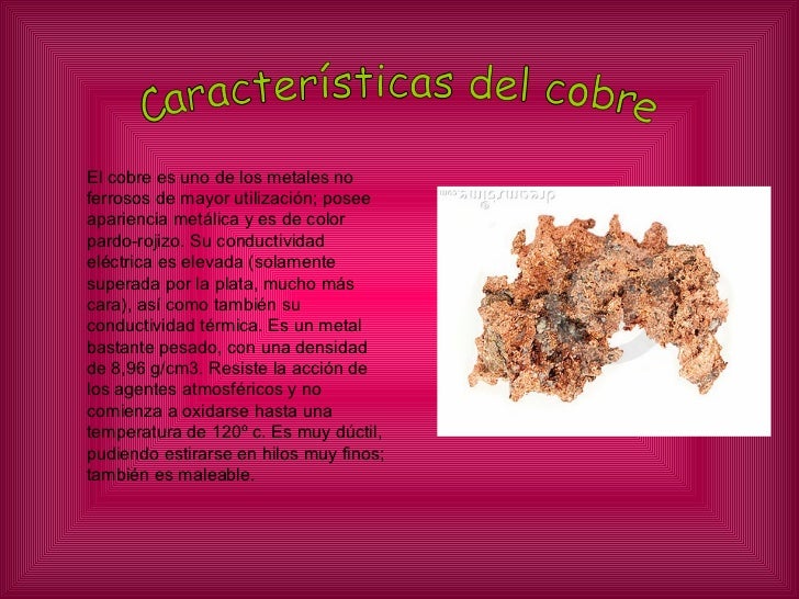 El cobre