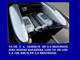 VA DE  0  A  100KM/H  EN 2,5 SEGUNDOS (UNA SUZUKI HAYABUSA 1300 VA DE LOS 0 A 100 KM/H EN 2,8 SEGUNDOS) 